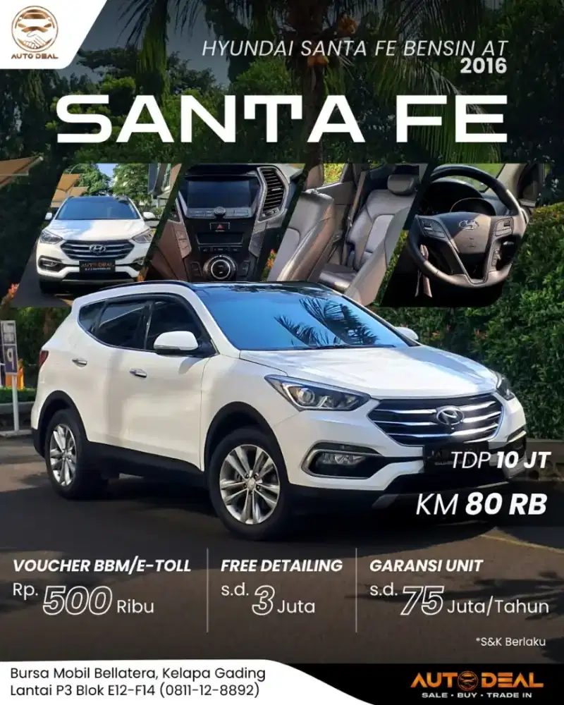 Hyundai Santa Fe Bensin AT 2016