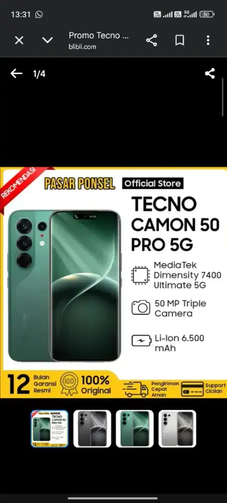 TECNO CAMON50 5G 8/128