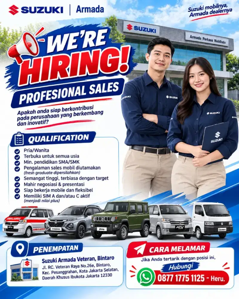 Sales consultans SUZUKI mobil