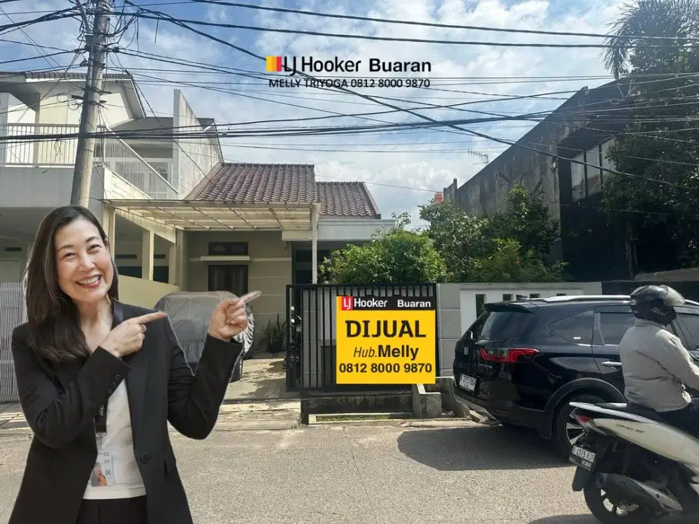 Dijual Rumah Minimalis Dgn Tanah Samping Yg Luas di Billymoon Pondok Kelapa