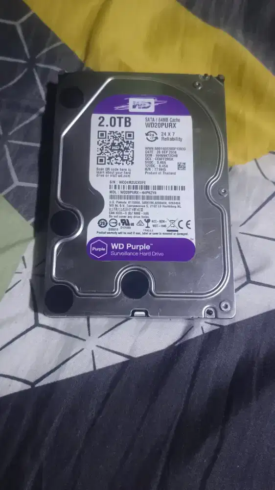 HARDISK WD PURPLE 2TB
