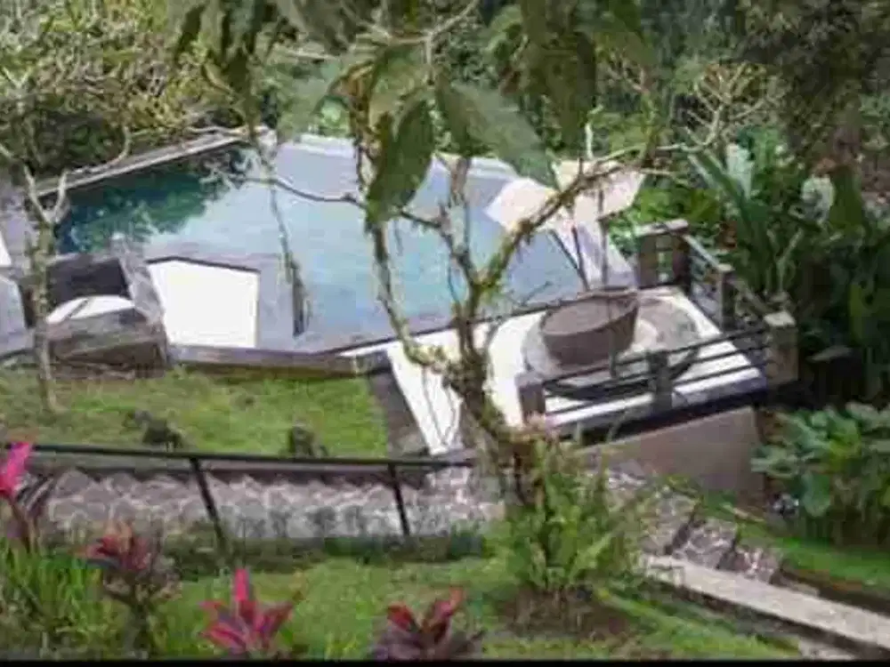 FOR SALE Ex-Resort Prime Riverfront, waterfall & Valley Resort Land in Central Ubud
