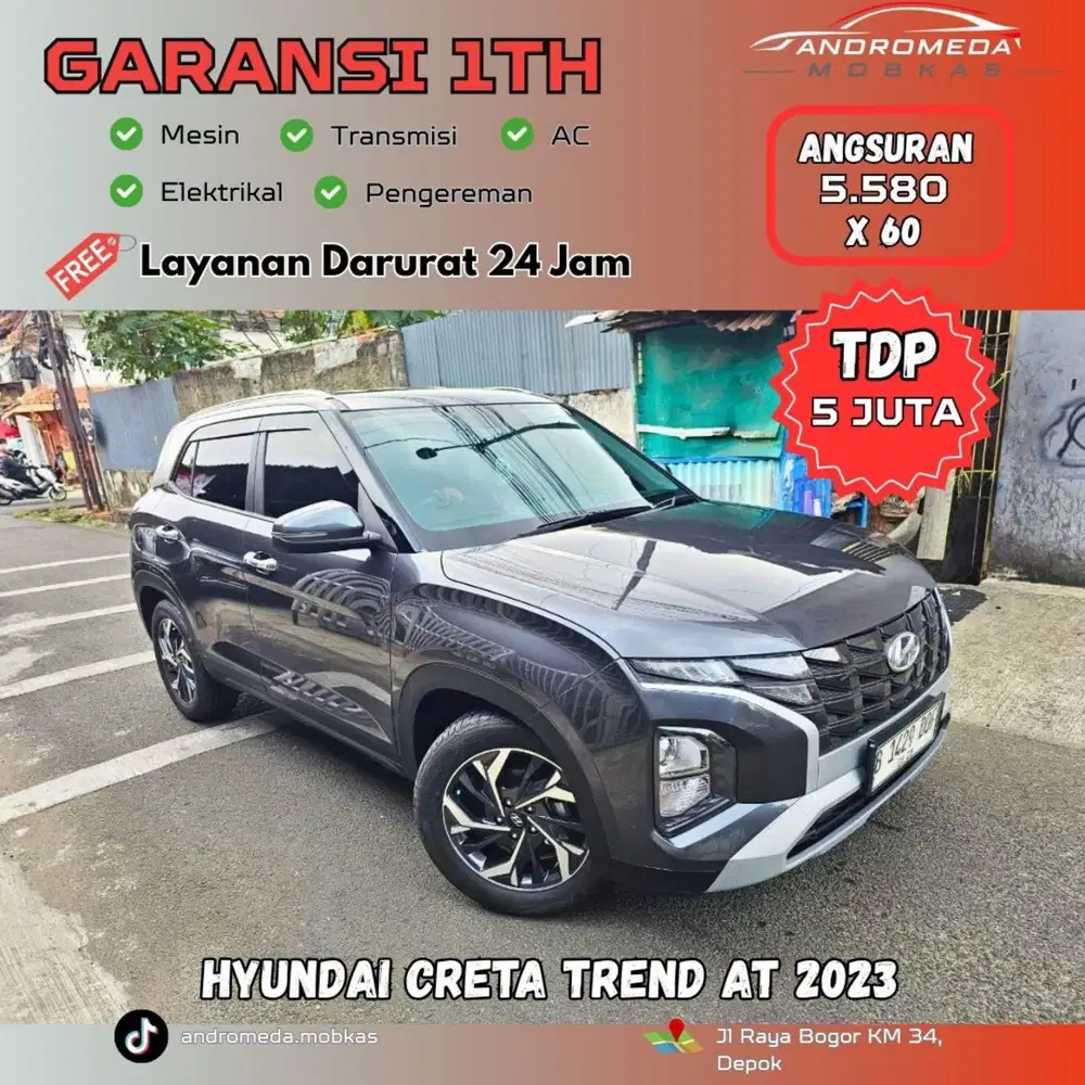 TDP TERMURAH 5 JT HYUNDAI CRETA TREND IVT AT 2023 KONDISI ISTIMEWA