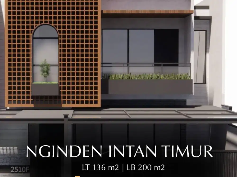 JUAL RUMAH 2LANTAI MODERN TROPICAL AESTETIC DI NGINDEN INTAN TIMUR