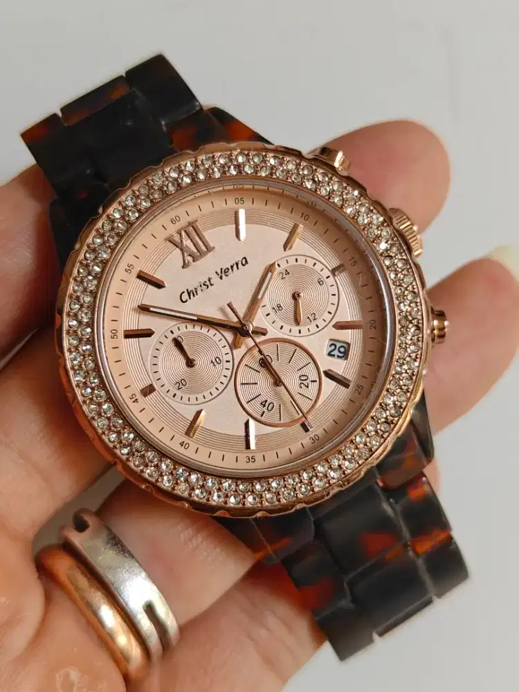 Christ verra wanita 2078L Chrono original bekas bagus normal semua