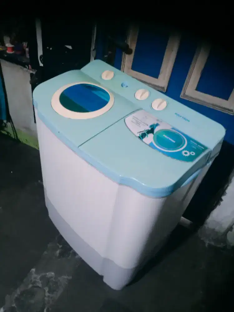 Jual mesin cuci Polytron kapasitas 7,5kg mesin ori normal bisa diantar