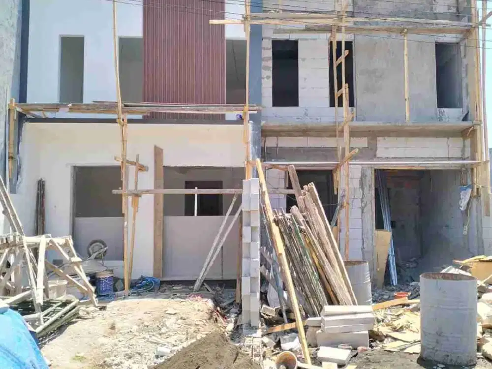dijual rumah baru 2 lantai 2 unit lokasi Medokan sawah timur Rungkut surabaya