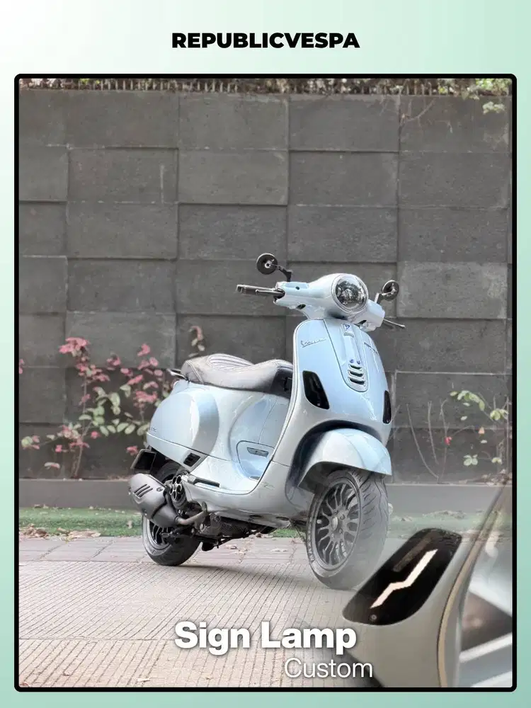 TERMURAH PIAGGIO VESPA LX125 IGET LED TAHUN 2022 WARNA GREY DELICATO