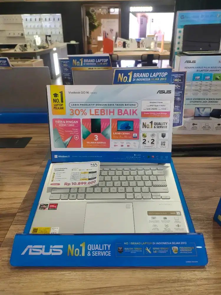 Cash/kredit Laptop baru DP mulai 0%