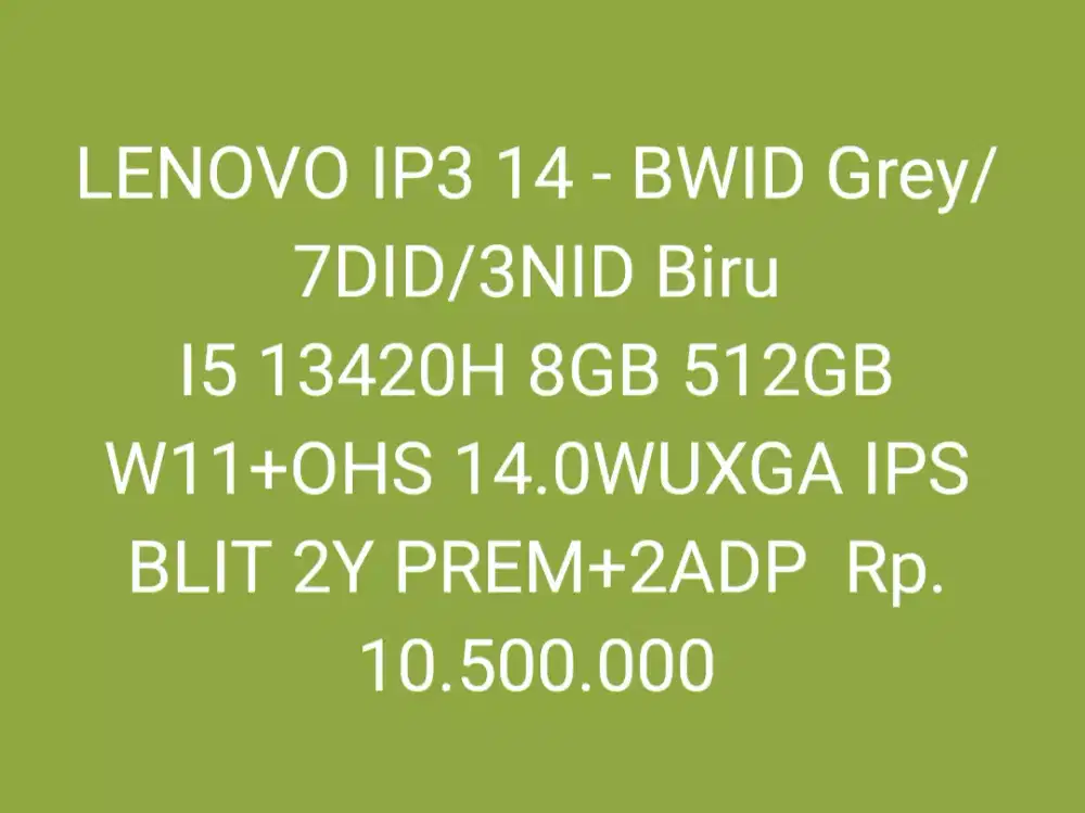 LENOVO IP3 14 - BWID Grey