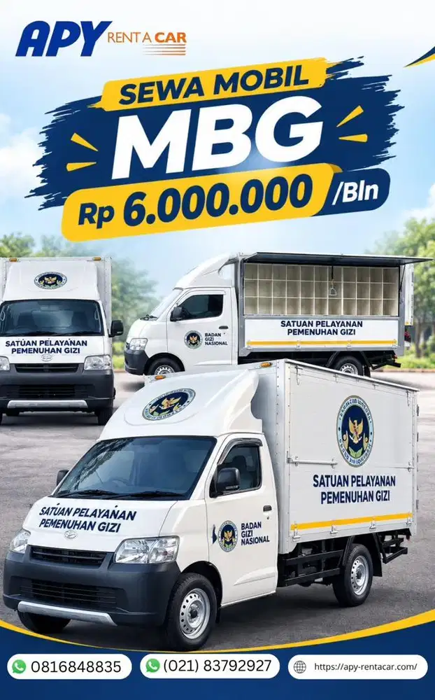 Sewa mobil MBG bulanan