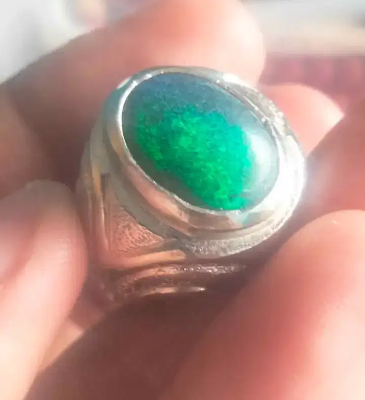Batu Opal x maya baru kluar 2 warna hijau dan biru biru