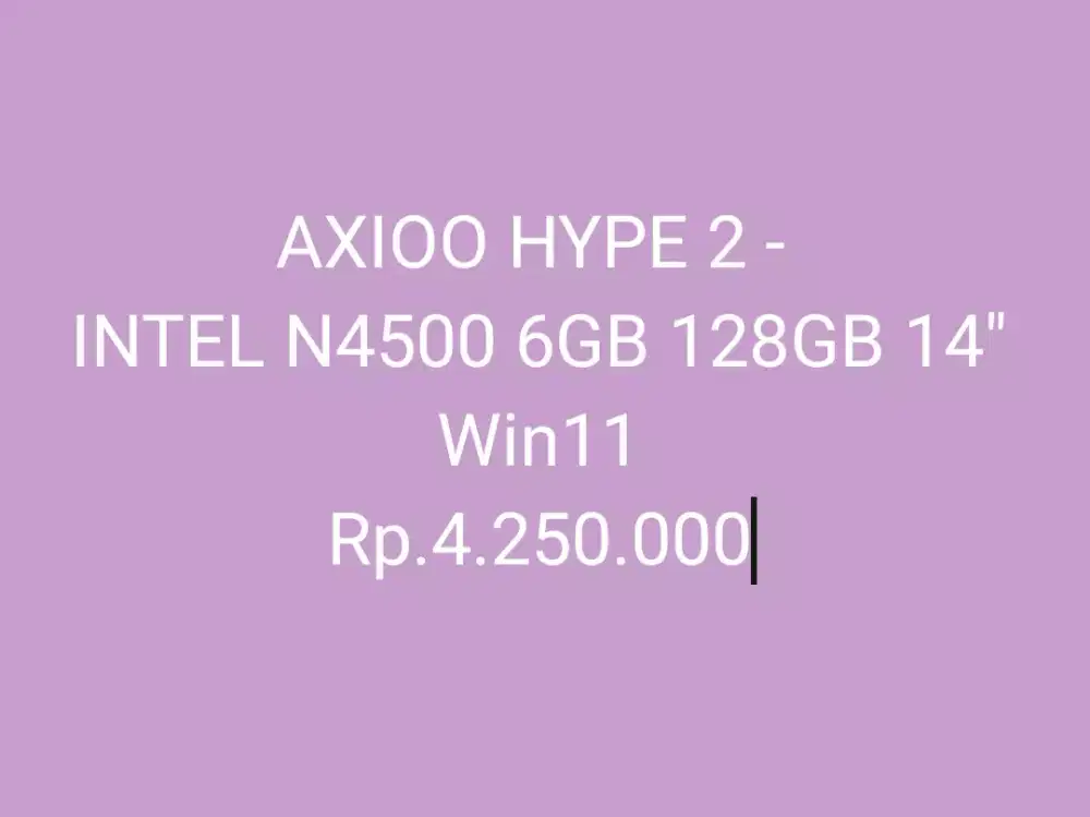 AXIOO HYPE 2 N4500