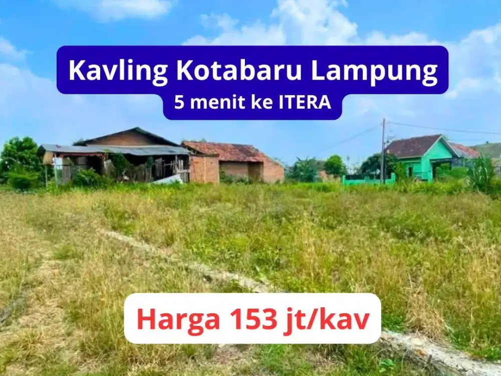 Kavling Murah Lampung 5 menit ke ITERA