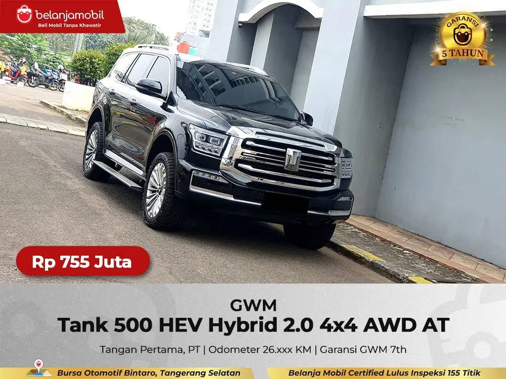 [ GARANSI 5TH 4x4 ] GWM Tank 500 HEV Hybrid 2.0 AWD AT 2023/2024/2025