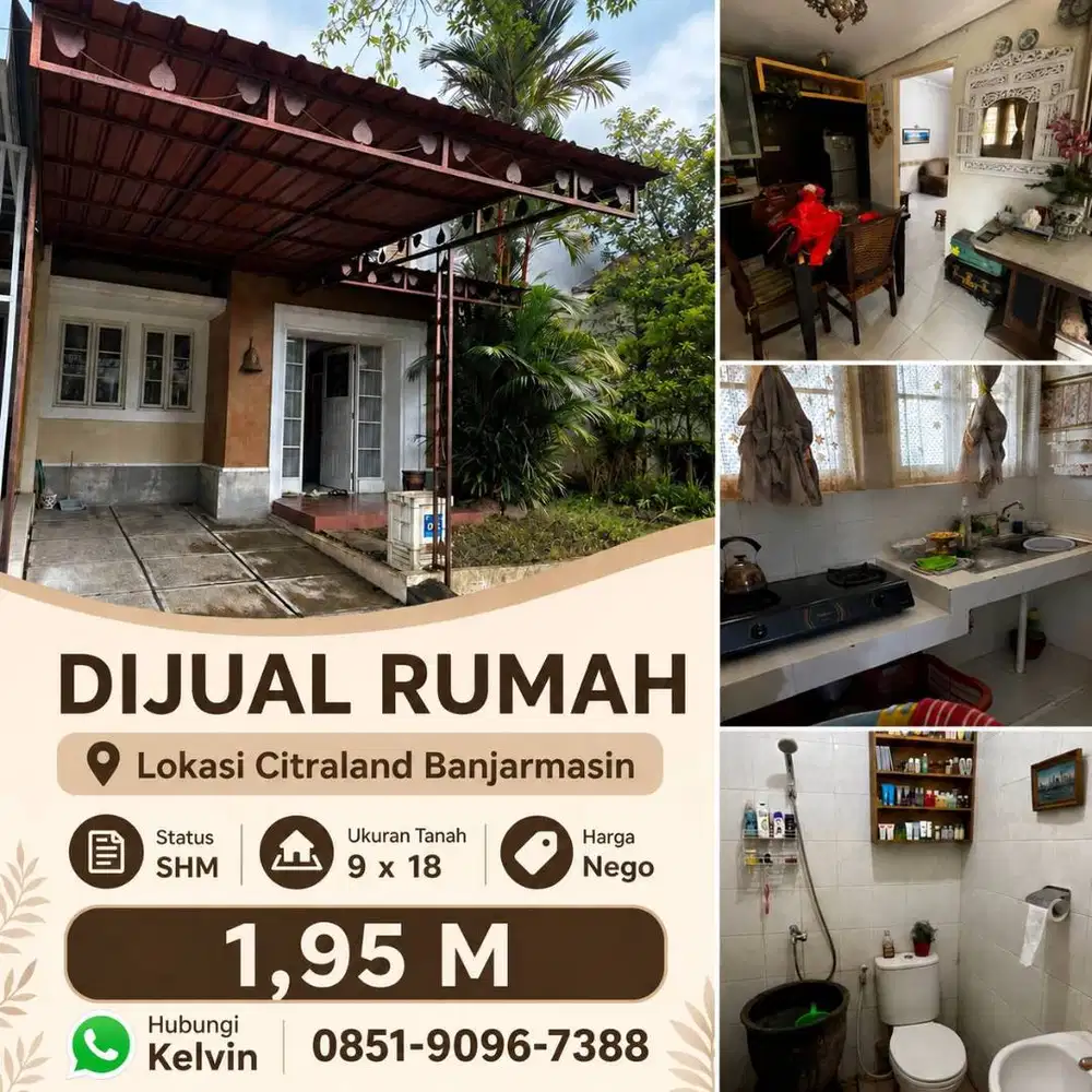 Rumah Murah Mewah Citraland Banjarmasin (Kab. Banjar)