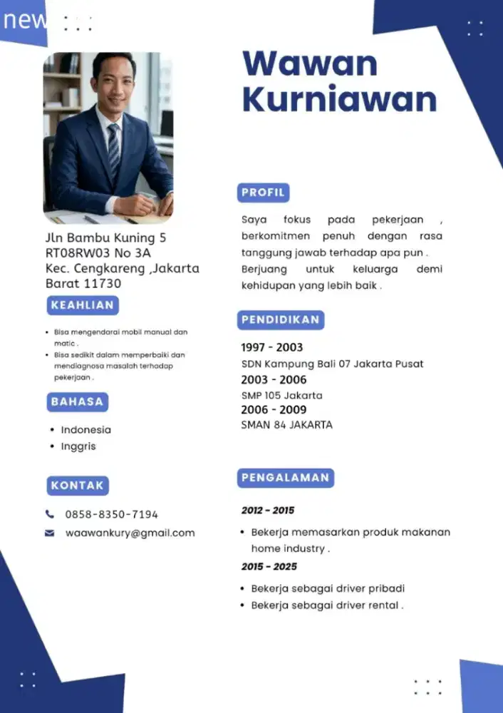 Saya Membutuhkan Pekerjaan