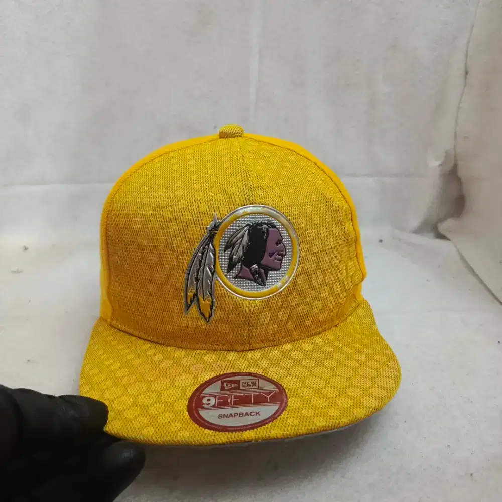 Topi New Era 9FIFTY Snapback NFL Washington Redskins Ori Yellow Unisex