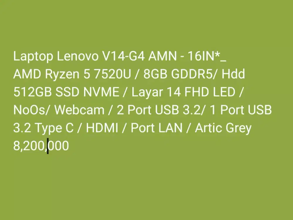 Laptop Lenovo V14-G4 AMN - 16IN