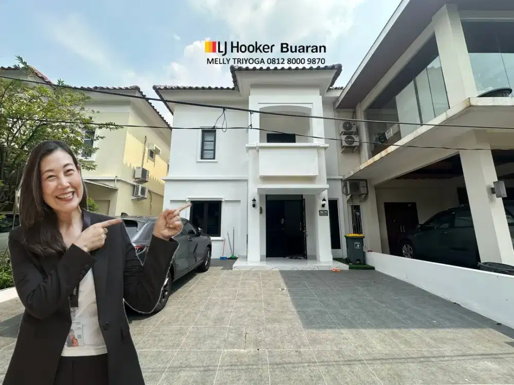 Dijual Rumah Baru Depan Taman di Komplek Jatinegara Baru Buaran Jakarta Timur
