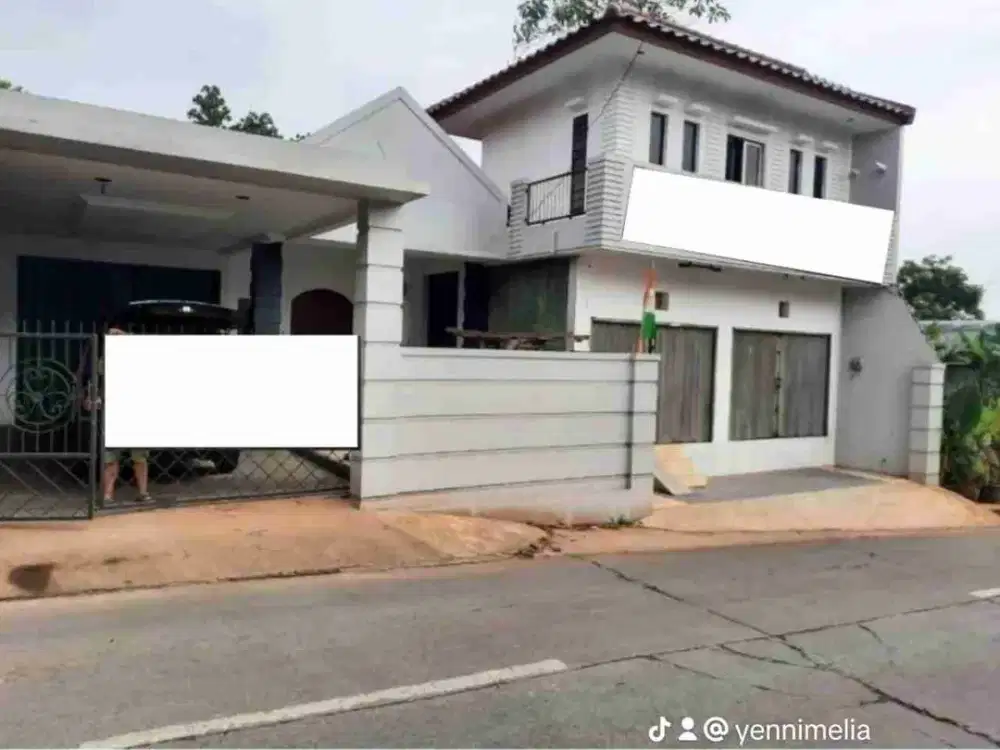 FOR SALE Rumah Plus Ruko Lokasi Pinggir Jalan  Jatirangga Jatisampurna Bekasi Bangunan 2 Lantai