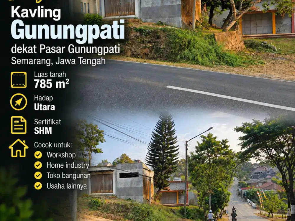 Gunungpati Raya, Pandean, dekat Pasar Gunungpati, Semarang