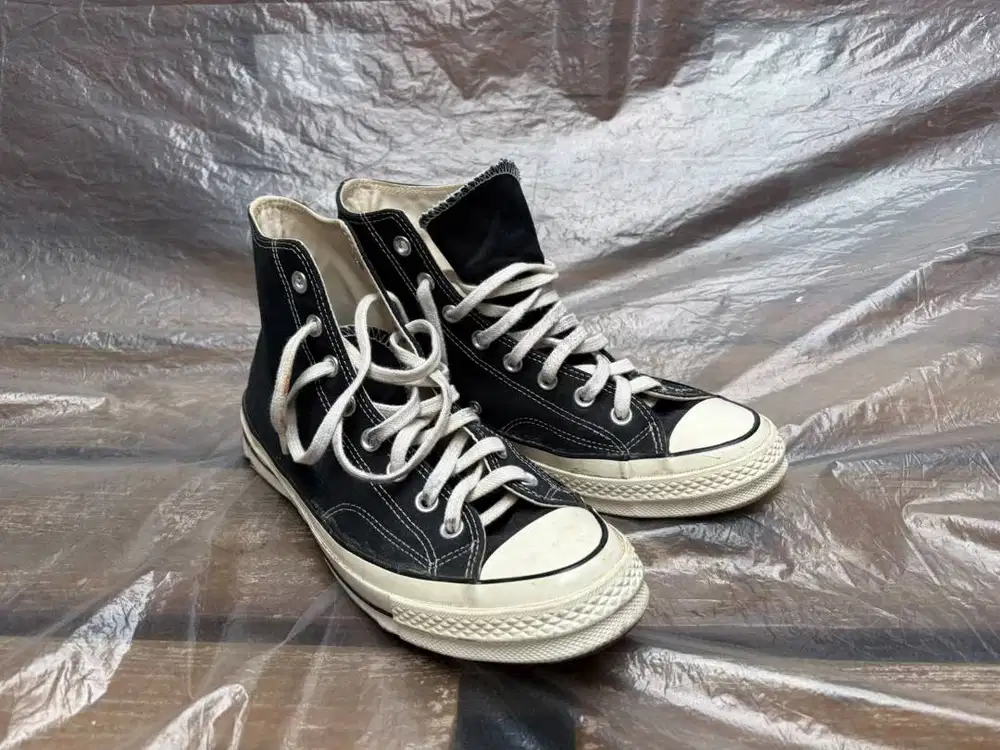 Sepatu Converse chuck 70s black egret