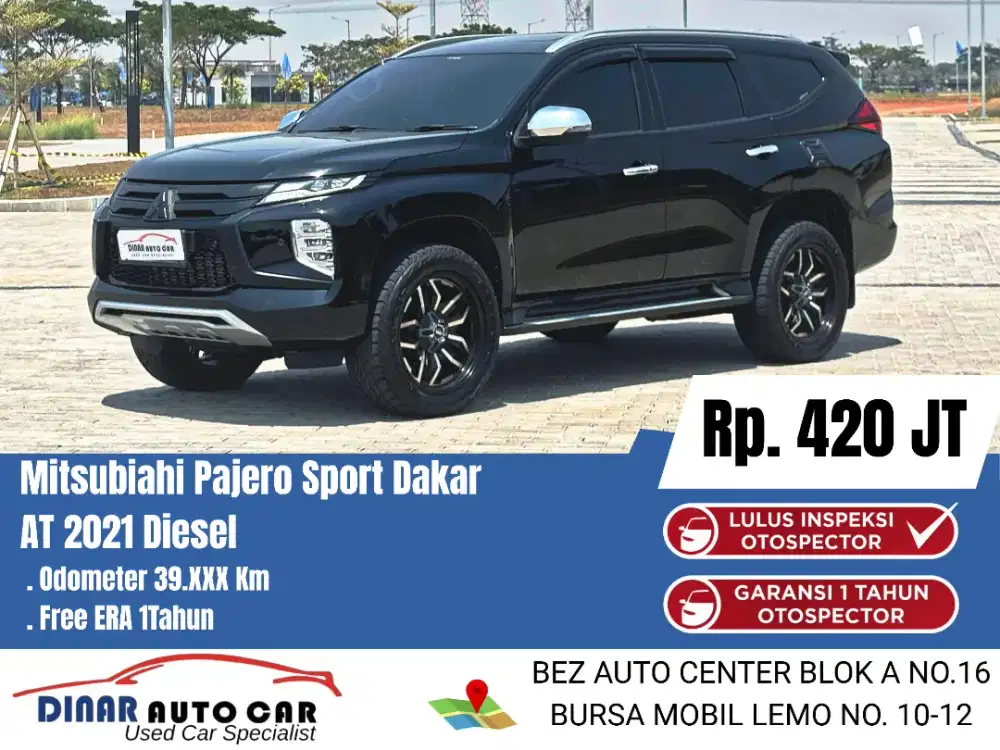 (39Rb) Pajero DAKAR 2021 At Matic Hitam Warenty 1TH 50Jt *Dinar Auto*