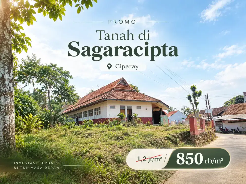 Dijual Tanah di Sagaracipta Ciparay - 200 Jutaan