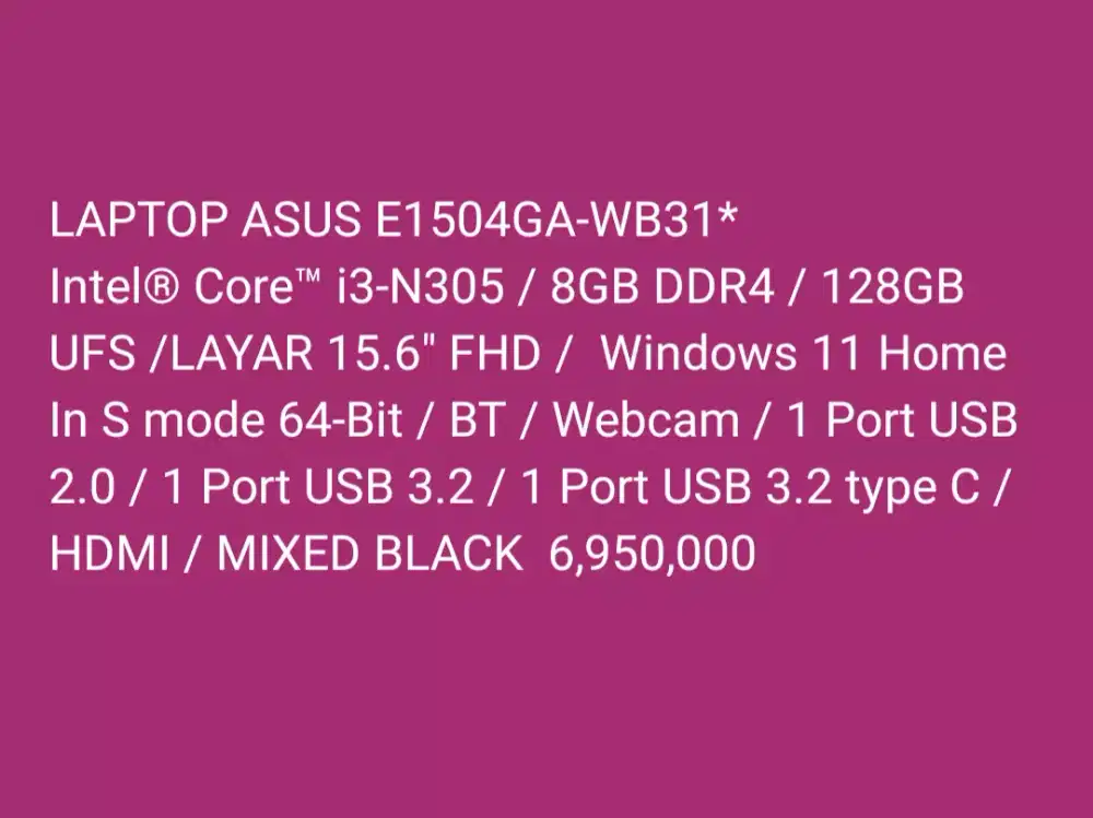 ASUS E1504GA-WB31