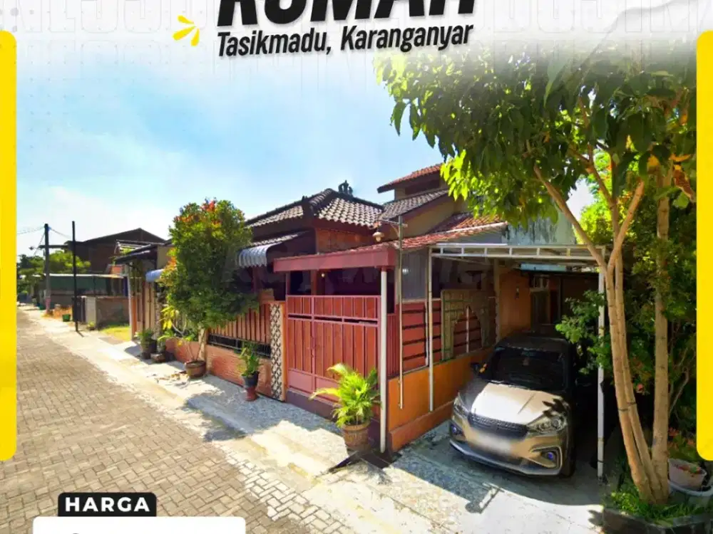 DIJUAL RUMAH CANTIK ASRI DENGAN NUENSA ETNIK JOGLO DI TASIKMADU, KARANGANYAR