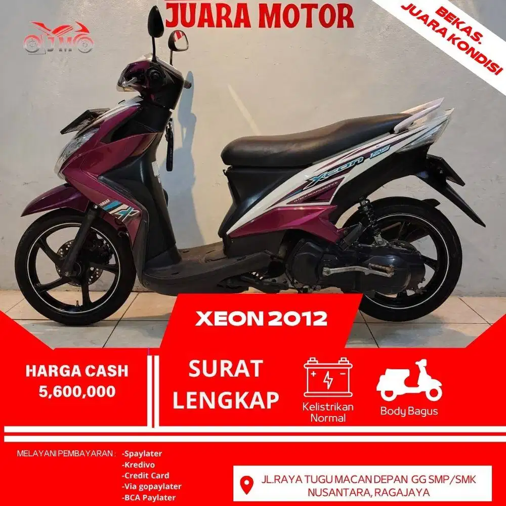 XEON 125 THN 2012 SURAT LENGKAP COCOK BUAT KE STASIUN DAN WARA WIRI