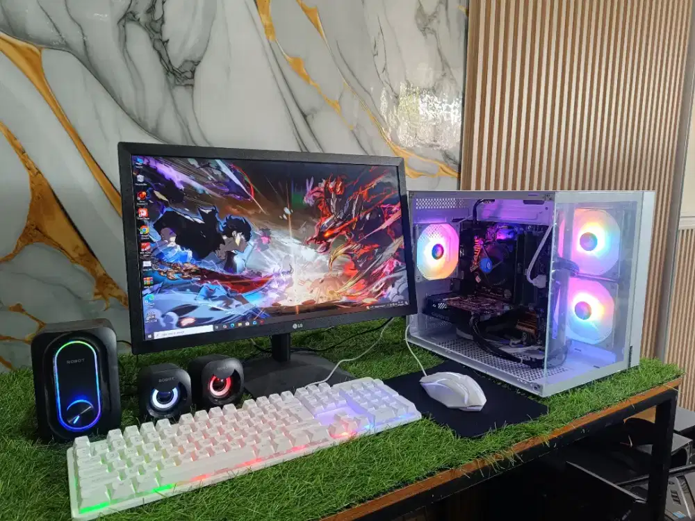 GAMING FULLSET CORE i7 GEN-4 (16GB/128GB+500GB) GTX 1650 4GB