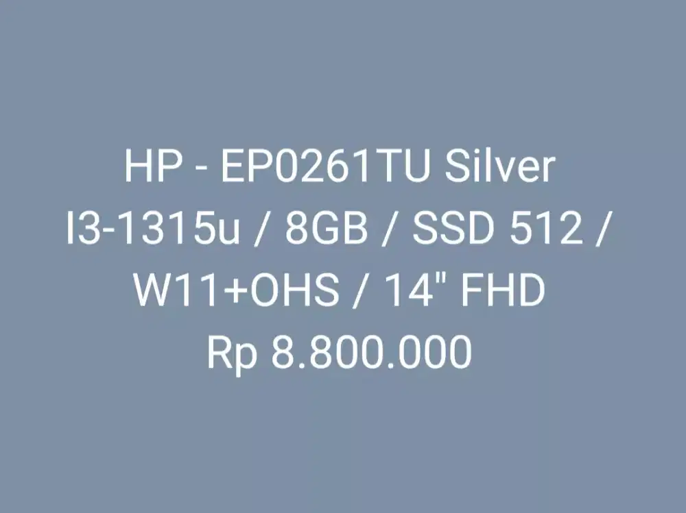 HP - EP0261TU Silver