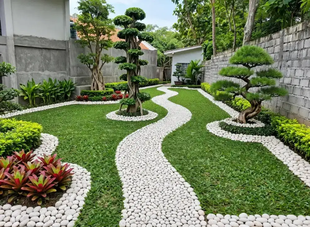 Jasa bikin Taman murah jogja ready rumput gajah mini & Manila Jepang