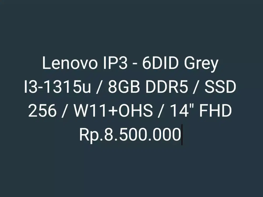 Lenovo IP3 - 6DID Grey