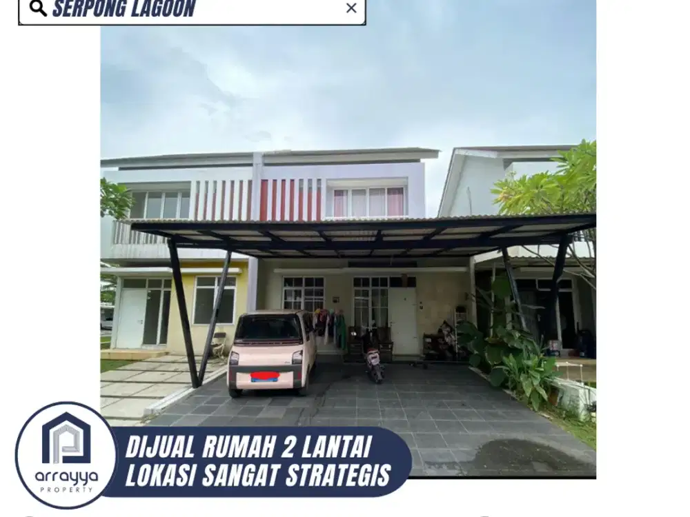DIJUAL RUMAH CANTIK 2 LANTAI LINGKUNGAN ASRI DI SERPONG LAGOON (EN654)