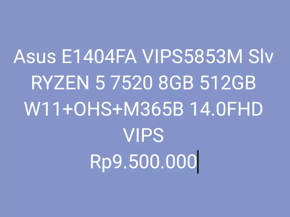 Asus E1404FA VIPS5853M Slv