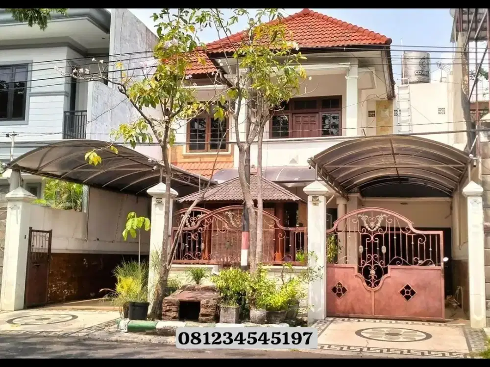 ‼DIBAWAH HARGA PASARAN‼ Dijual Rumah 2 Lantai Siap Huni di Boulevard Perumahan Taman Pondok Indah Wiyung Surabaya