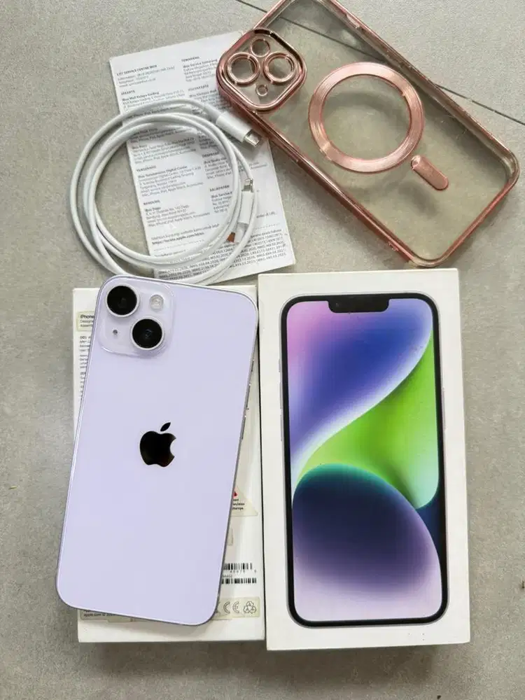 Iphone 14 128gb Purple resmi ibox