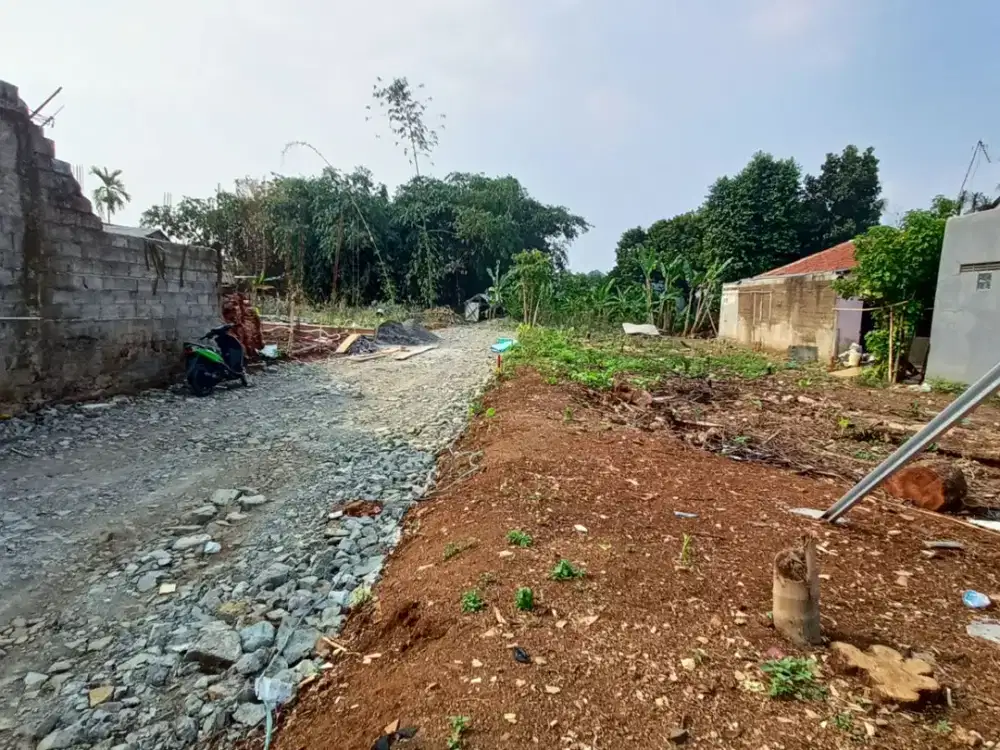 Kavling Strategis Dekat Stasiun Bojonggede Include Jalan Paving 5 Meter