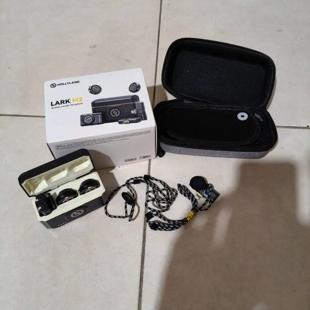 Hollyland Lark M2 Microphone Wireless Second bekas Mulus Fullset