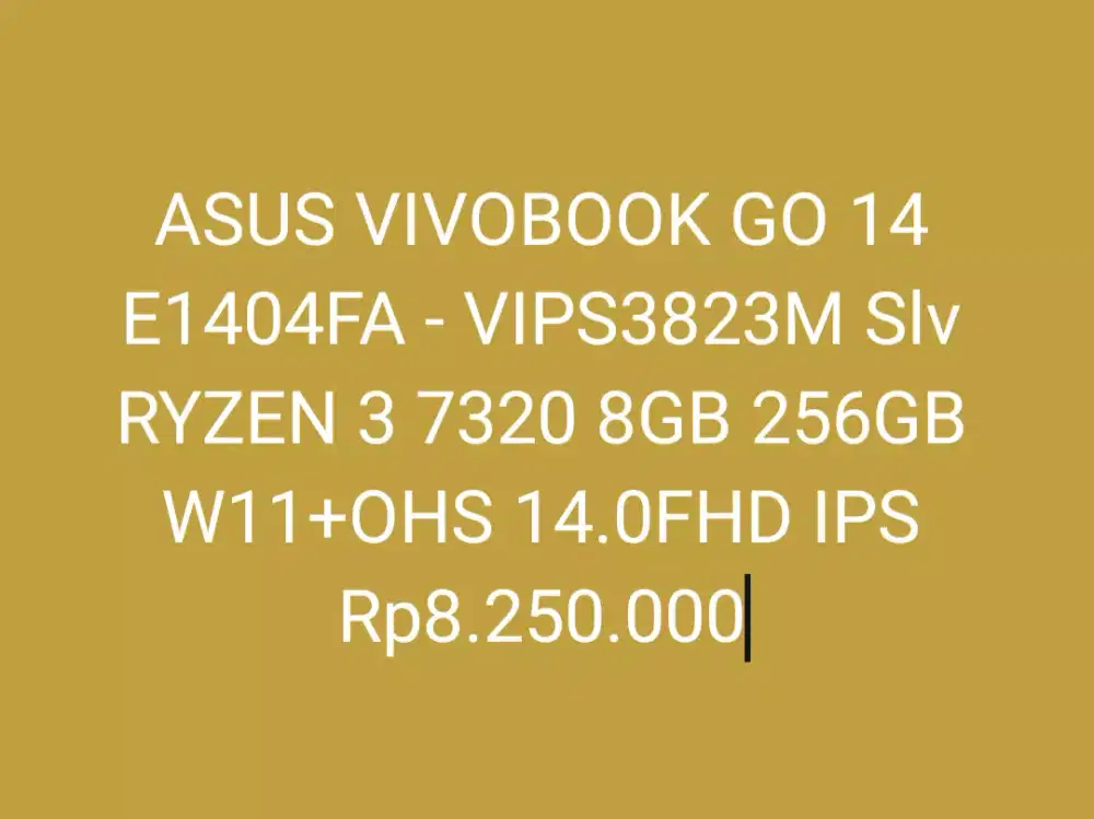 ASUS VIVOBOOK GO 14 E1404FA - VIPS3823M Slv