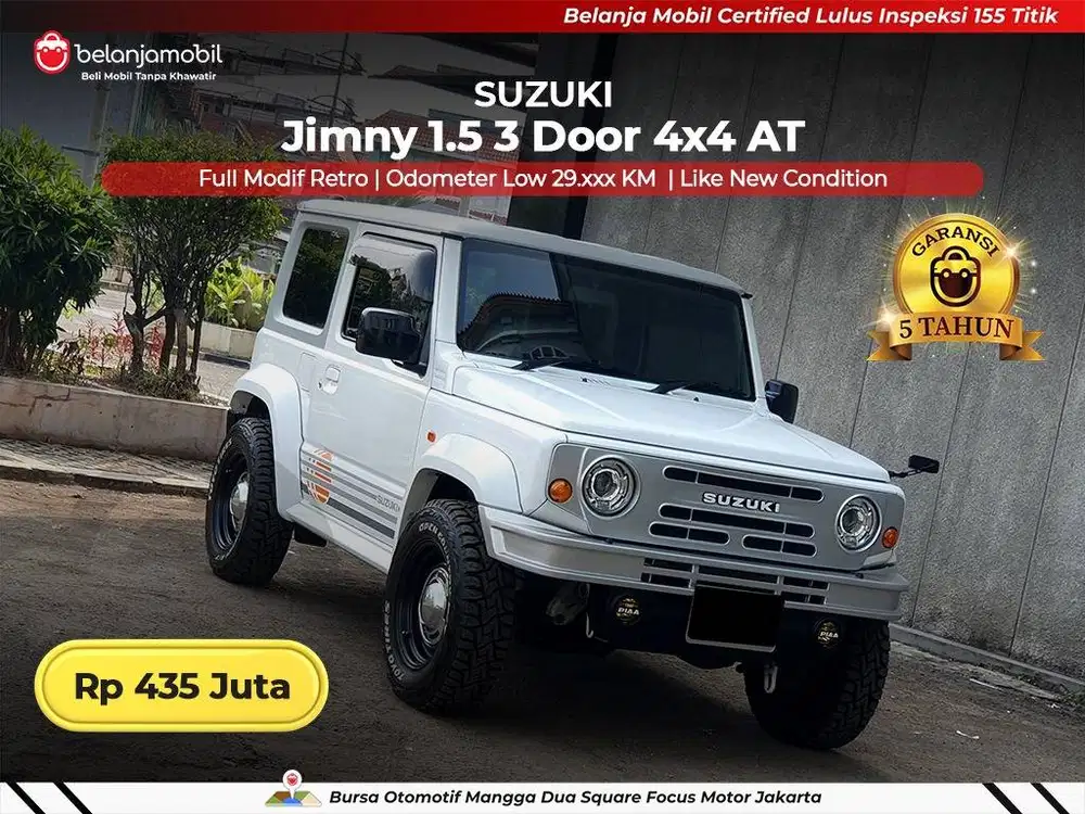 [ GARANSI 5TH LOW KM ] Suzuki Jimny 1,5 3 Door 4x4 AT 2020/2021/2022