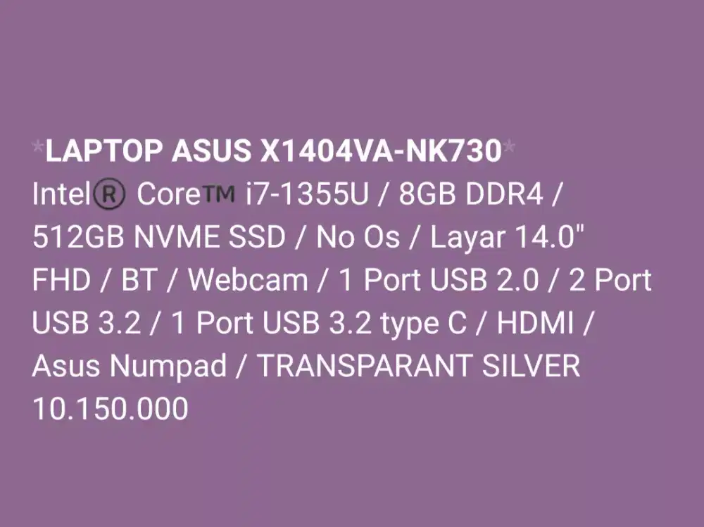 ASUS X1404VA-NK730