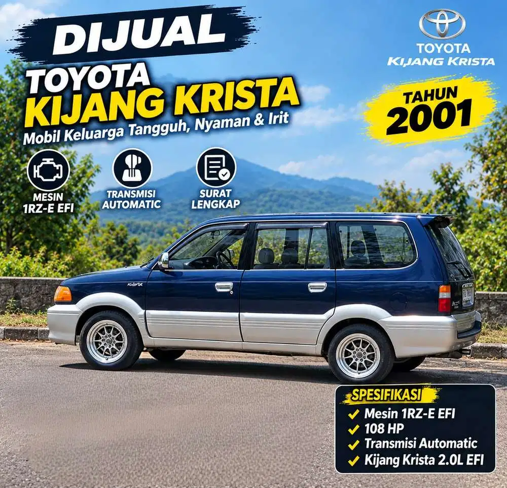 Toyota Kijang Krista 2001 Bensin