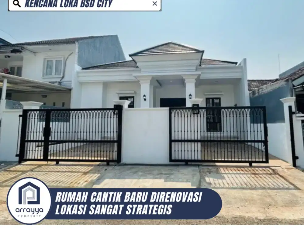DIJUAL RUMAH CANTIK BARU RENOVASI DI KENCANA LOKA BSD (MRB79)