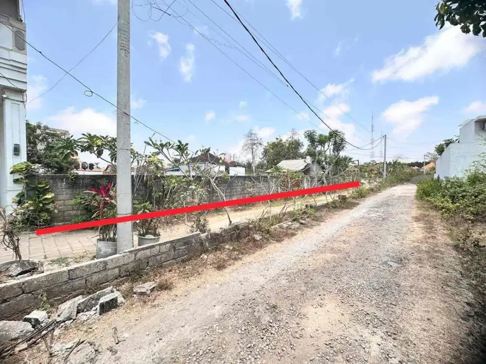 Tanah MURAH Area Villa Jl Pura Pemecutan Ungasan