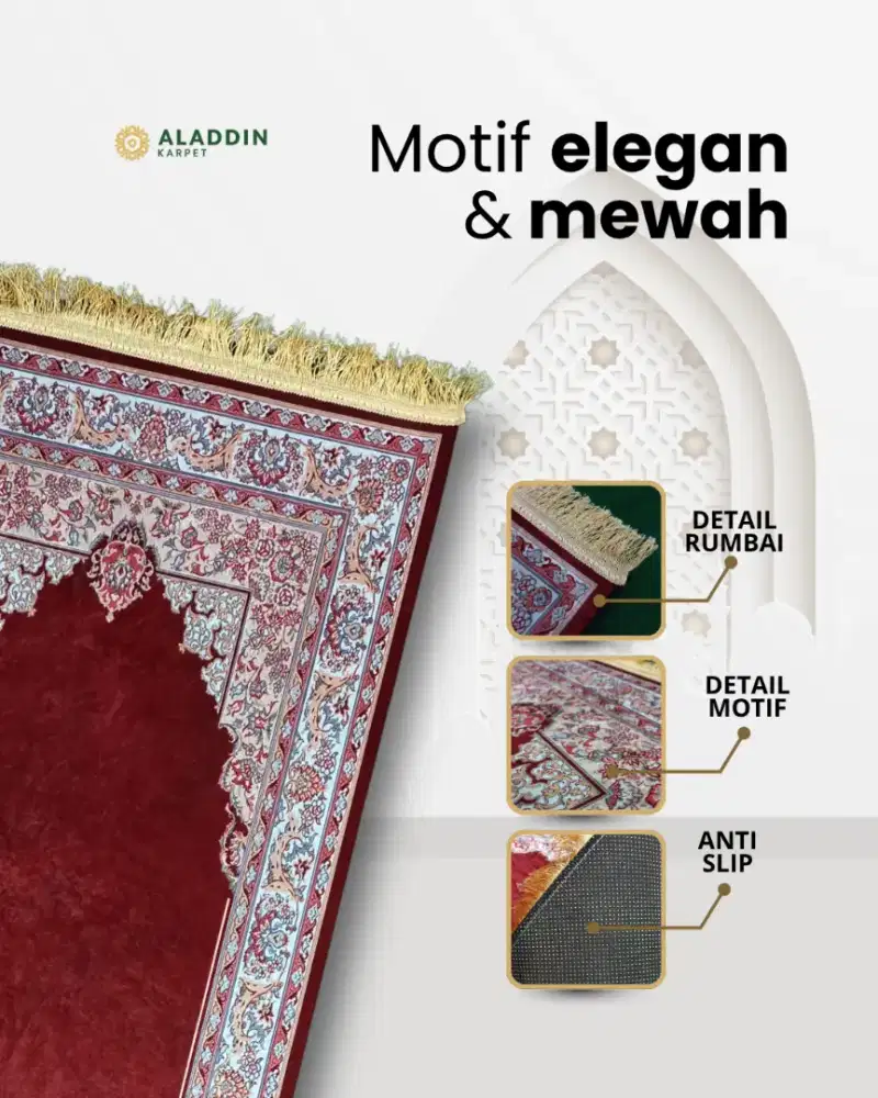 Toko karpet dan permadani Madiun terlengkap Aladdin karpet