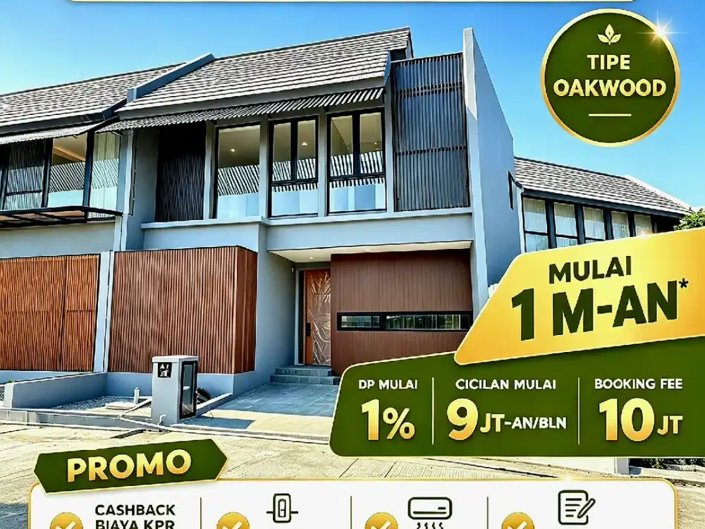 ADIVASA OAKWOOD 9JT/BLN SIAP HUNI